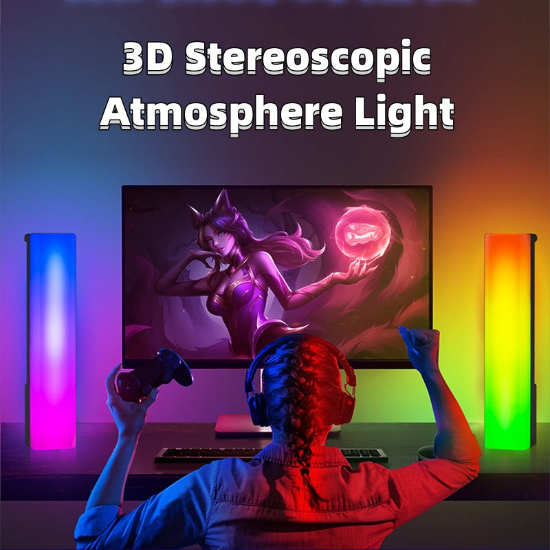 3D RGB Light Pick-up Table Top Ambiance Lamp Colorful Music Voice-activated Rhythm