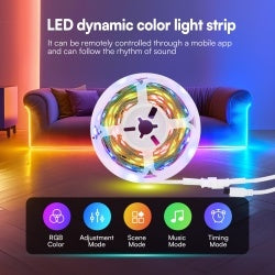 Bluetooth Colorful LED Strip 16.4ft