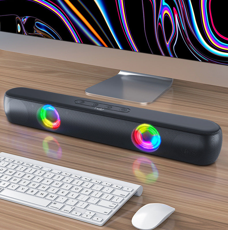 Wireless Bluetooth Speaker RGB Luminous Desktop Strip Loudspeaker