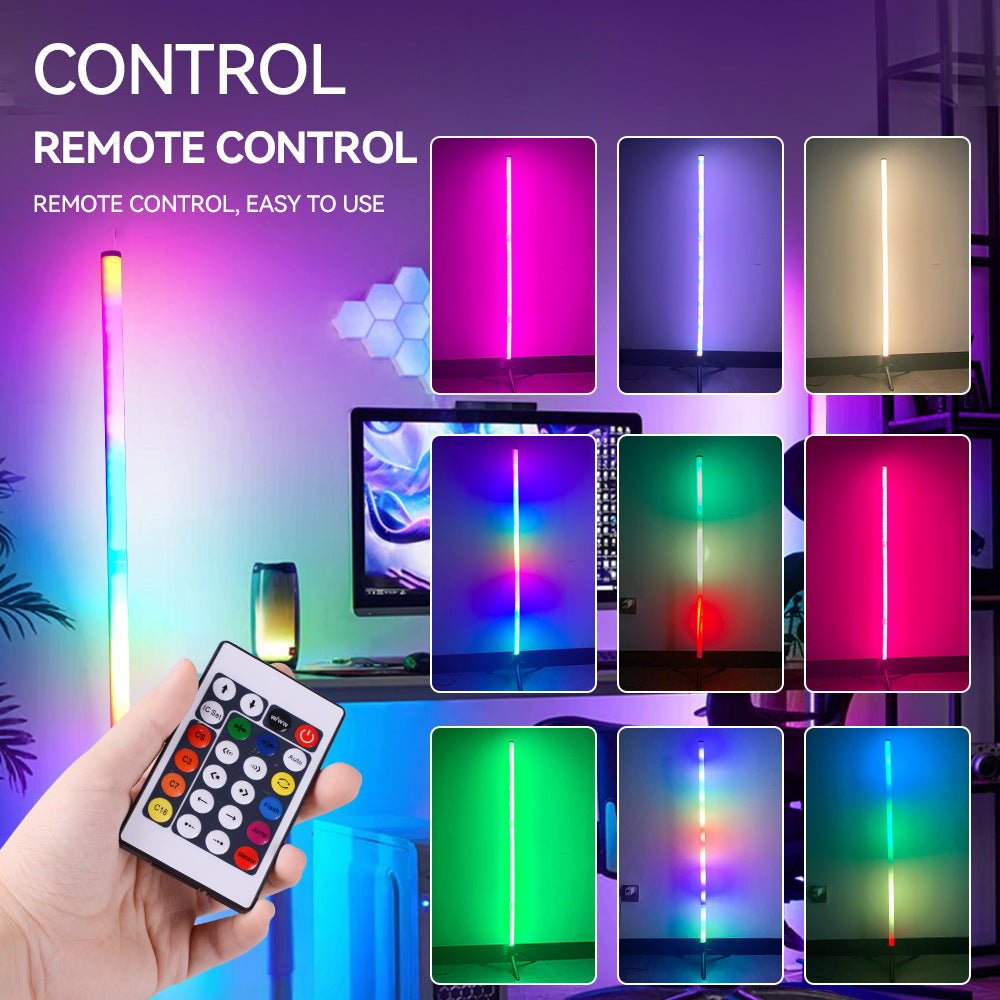 LED Corner Ambience Light Split Floor Bedroom Decoration RGB Remote Control Floor Lamp