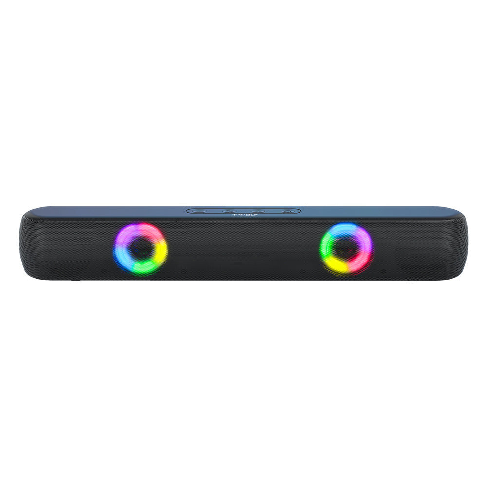 Wireless Bluetooth Speaker RGB Luminous Desktop Strip Loudspeaker